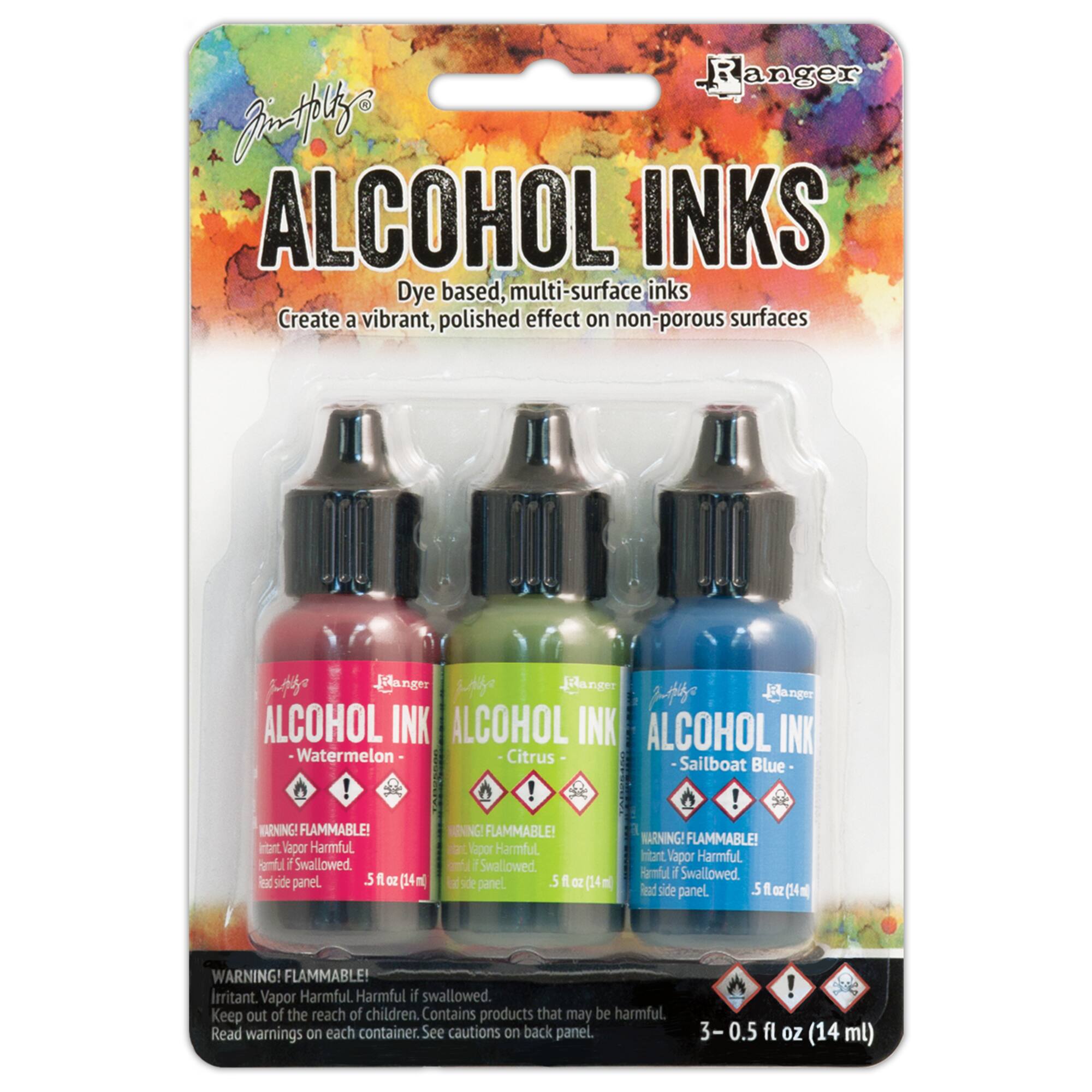 6 Packs: 3 ct. (18 total) Tim Holtz® Alcohol Ink Set